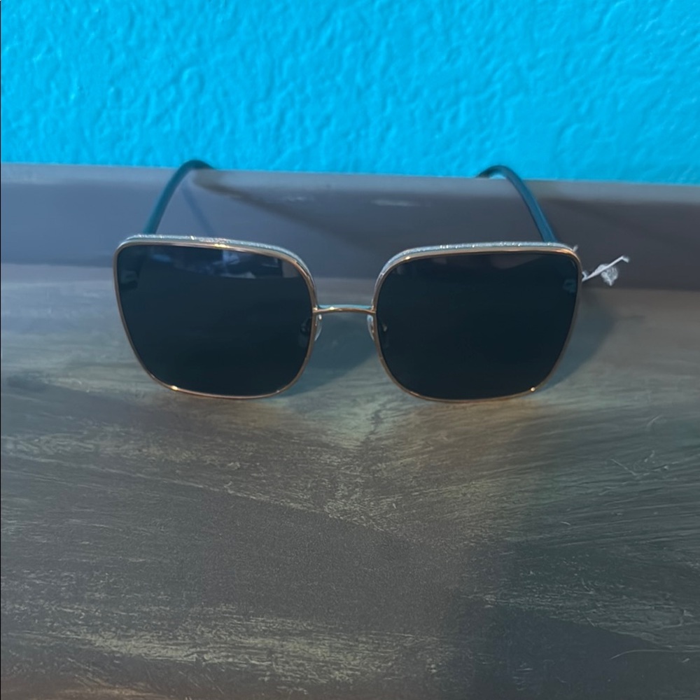Black Square Sunglasses Jimmy Choo with beautiful sparkle around the rims